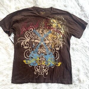 Men’s Stylo Brown Y2K Shirt NWT Size XL